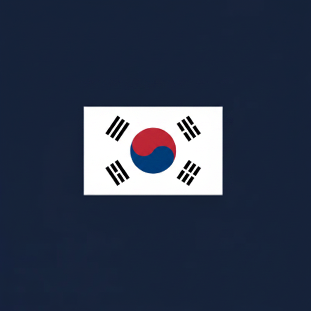 Korean Flag - Estilo Chinesa