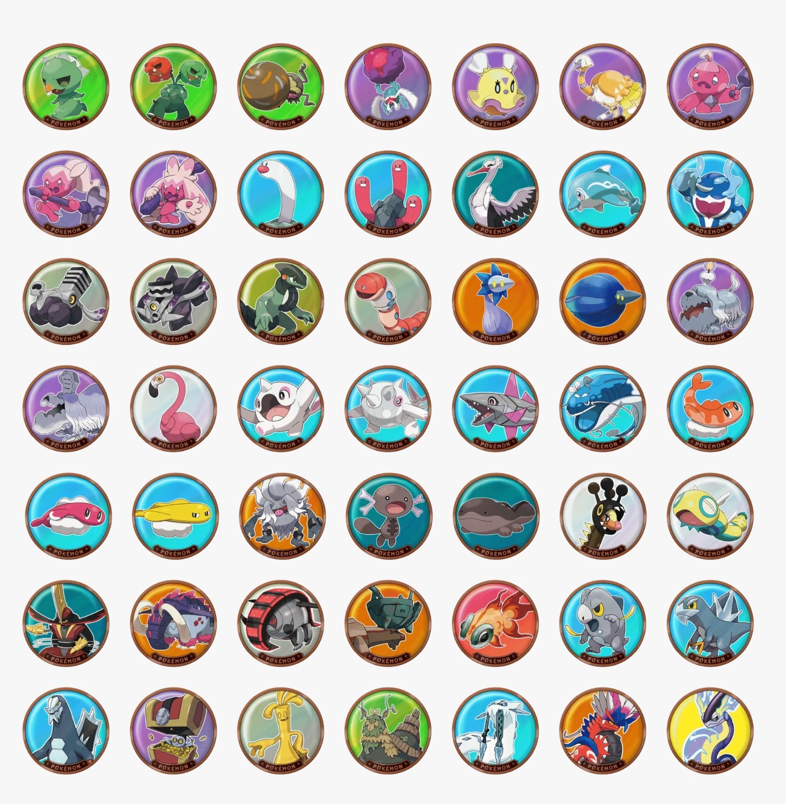 Pokémon TCG Paldea Metal Magnet Set Vol. 2 – Sealed
