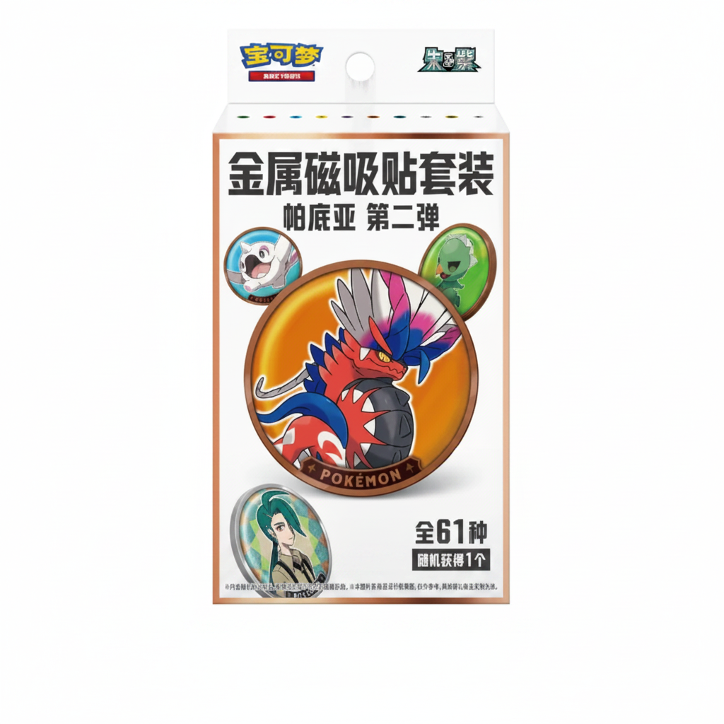 Pokémon TCG Paldea Metal Magnet Set Vol. 2 – Sealed